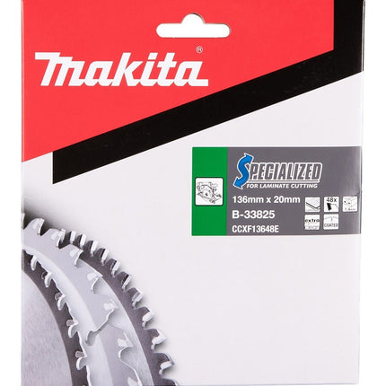 Makita Zaagblad Laminaat 136X20X1,45 48T 10G - B-33825