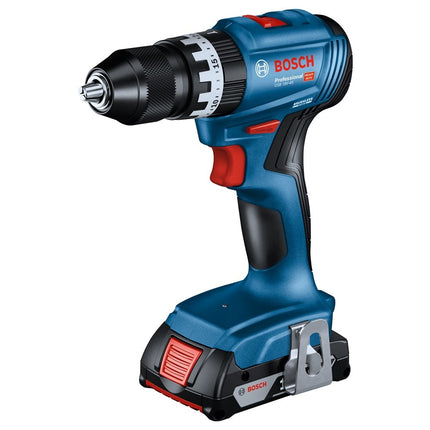 Bosch GSB 18V-45 Schroefklopboormachine + 2x 2,0 Ah L-Boxx - 06019K3303 (accu klopboormachine)