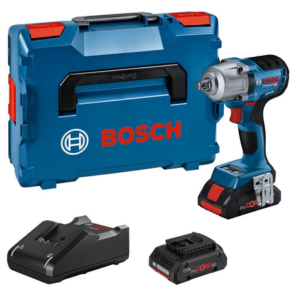 Bosch GDS 18V-450 HC Slagmoeraanzetter + 2x PC 4,0 Ah + CoMo L-B - 06019K4002 (accu slagmoersleutel)