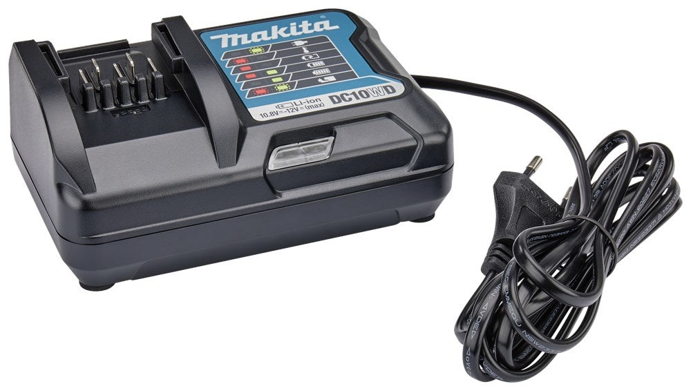 Makita DC 10 WD Caricatore per batterie al litio da 10,8V - 12V