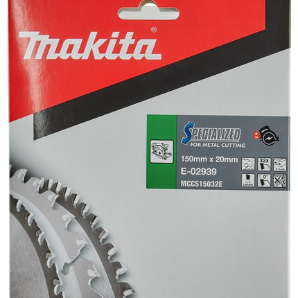 Makita Zaagblad Staal 150x20x1,1 32T 0G - E-02939