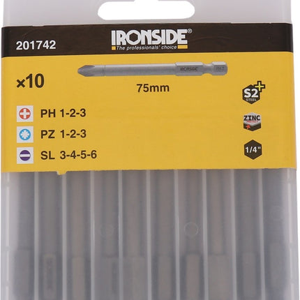 Ironside Bitset PH-PZ-SL 75mm 10st