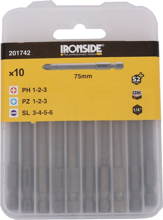 Ironside Bitset PH-PZ-SL 75mm 10st