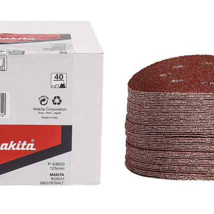Makita Schuurschijf 125mm K180 Red Velcro - P-43670