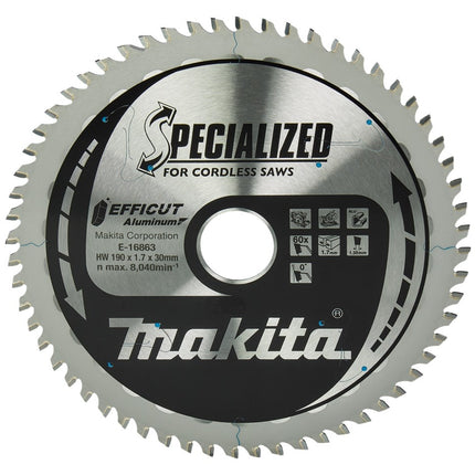 Makita HM Zaagb 190x30mm 60T 0g alu - E-16863