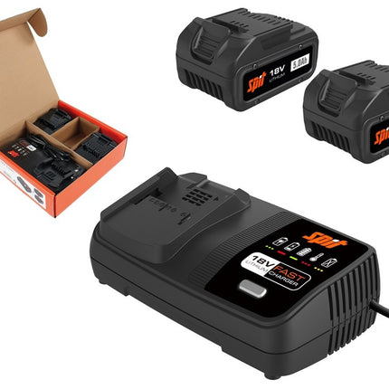 Spit Energy Pack 5ah 18v (2 Accu's & Snelllader)