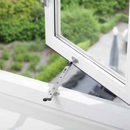 AXA Raamuitzetter Habilis 30 Grijs  RVS Zwart gelakt NH50