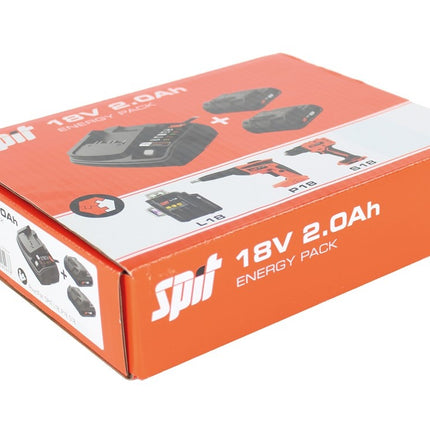 Spit Energy Pack 2ah 18v (2 Accu's & Compact Lader)