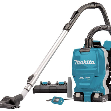 Makita DVC261TX22 2x18 V Rugstofzuiger voor schoonmaak