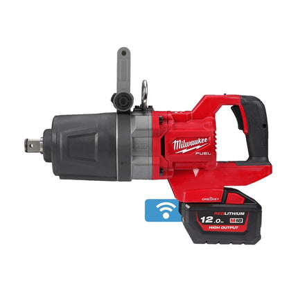 Milwaukee M18 ONEFHIWF1DS-121C ONE-KEY 1" Korte D-Greep Slagmoersleutel met Frictiering 18V (accu slagmoersleutel)