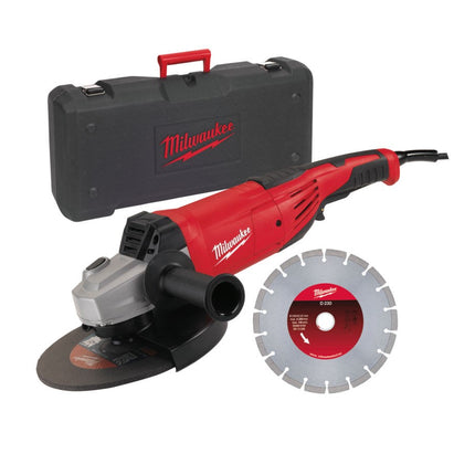 Milwaukee AG 22-230 Haakse slijpmachine + diamantset