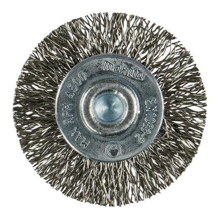 Makita Rondborstel Zeskant 1/4"x38mm RVS - D-76607