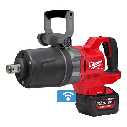 Milwaukee M18 ONEFHIWF1DS-121C ONE-KEY 1" Korte D-Greep Slagmoersleutel met Frictiering 18V (accu slagmoersleutel)