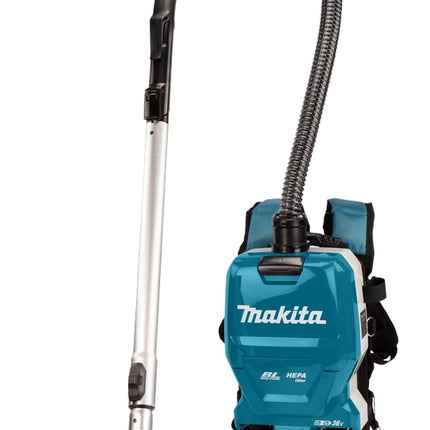 Makita DVC261ZX22 2x18 V Rugstofzuiger voor schoonmaak
