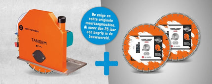 Van Voorden Tandem Muurzaagmachine 350 mm PRCD  - 285020