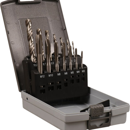 Kelfort Tappenset M3-M12 + 15-Delig Boren - 1525301