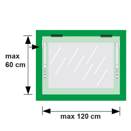 AXA Telescoop uitzetter midden - 2825-00-49/E