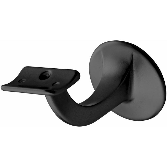 Hermeta Leuninghouder 75mm Rond M8 Zwart - 3506-70