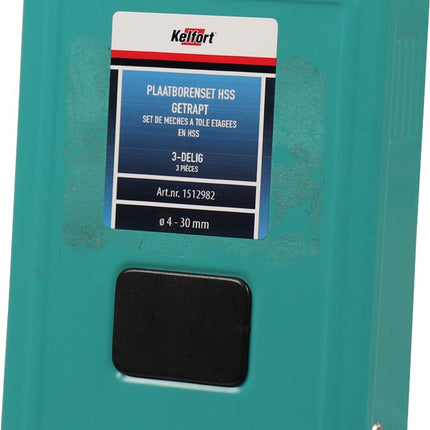Kelfort Plaatborenset HSS 4-30mm 3 Delig Getrapt - 1512982