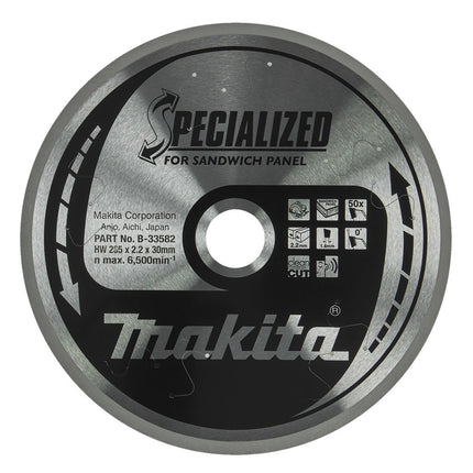 Makita Zaagblad Sandwichpaneel 235x30x2,2 50T 0G - B-33582