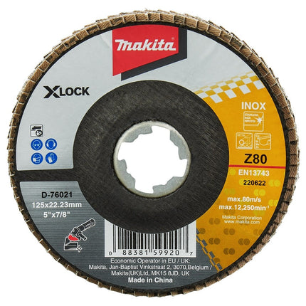 Makita Schuurschijf X-LOCK 125mm Z80 - D-76021