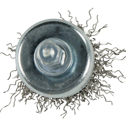 Makita Penseelborstel Zeskant 1/4"x24mm RVS - D-76679