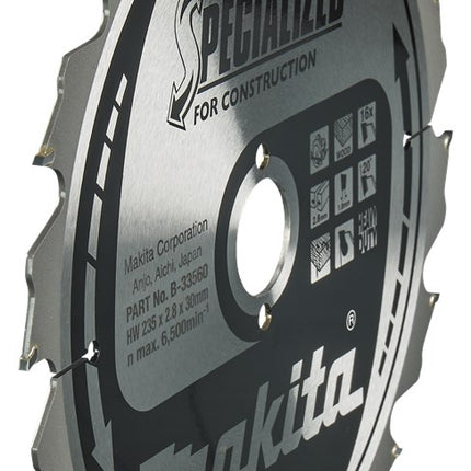 Makita Zaagb.Bouw 235X30X3 16T 20G - B-33560