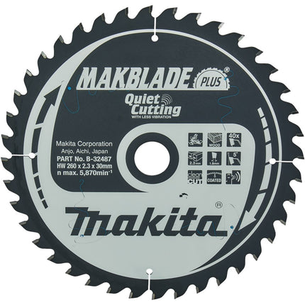 Makita Zaagb Hout 260x30x40T 5G - B-32487