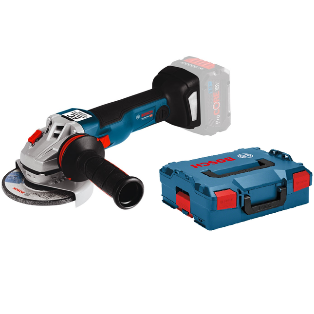 Bosch GWS 18V-10 PSC (DM/HM) Accu haakse slijpmachine C&G in L-Boxx - 06019G3F0B