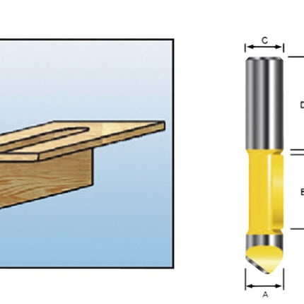 Makita Boorfrees 8X19,05 S8 - D-10578