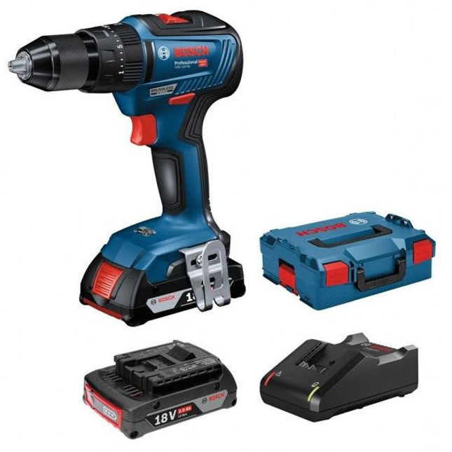 Bosch GSB 18V-55 Schroefklopboormachine in L-Boxx - 06019H5301