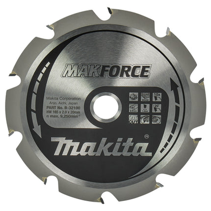 Makita Zaagblad Hout 165x20x2.0 10T 20G - B-32100