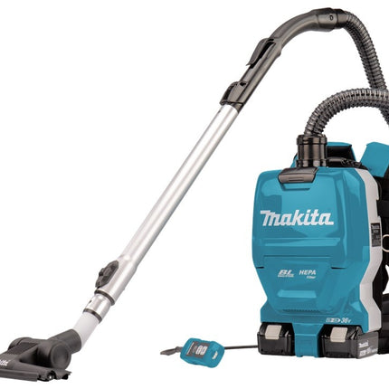 Makita DVC261TX22 2x18 V Rugstofzuiger voor schoonmaak