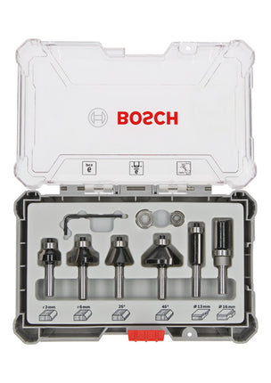 Bosch 6-Delige Kantenfreesset 6mm - 2607017468