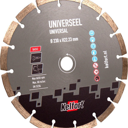 Kelfort Diamantzaagblad universeel 230 mm