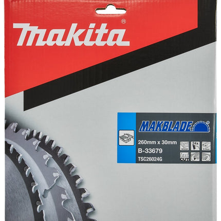 Makita Zaagblad Hout 260x30x2,3 24T 20G - B-33679