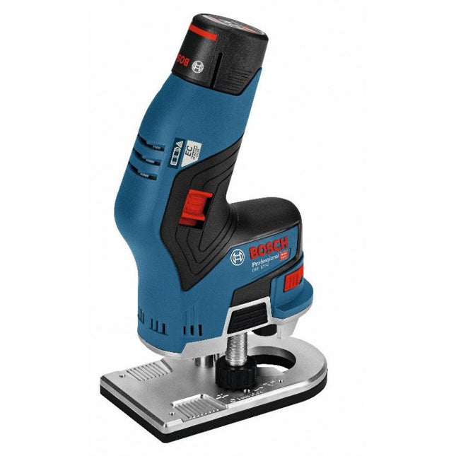 Bosch GKF 12V-8 Accu kantenfreesmachine C&G in L-Boxx met 2 x 3,0Ah accu - 06016B0000