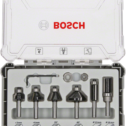 Bosch 6-Delige Kantenfreesset 6mm - 2607017468