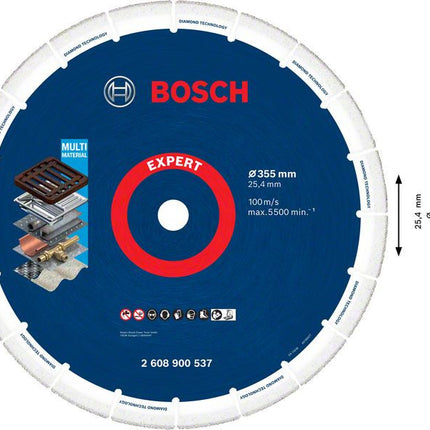 Bosch Diamantschijf Metaal 355X25.4mm - 2608900537