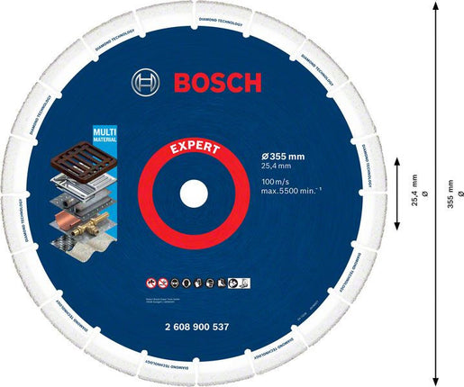 Bosch Diamantschijf Metaal 355X25.4mm - 2608900537