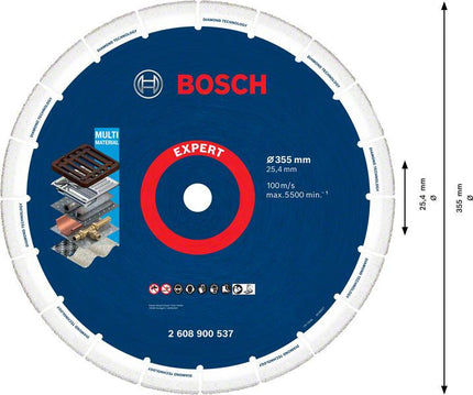 Bosch Diamantschijf Metaal 355X25.4mm - 2608900537