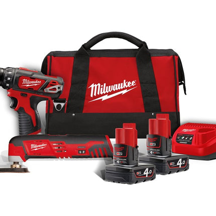 Milwaukee M12 BPP2D-402B Powerpack (Milwaukee gereedschapset)