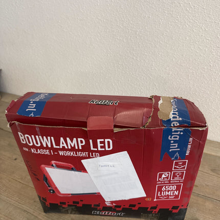Kelfort Bouwlamp LED 50W 6500Lm 5K Type Klasse 1 - Tweede Kans