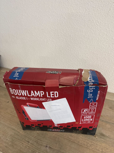 Kelfort Bouwlamp LED 50W 6500Lm 5K Type Klasse 1 - Tweede Kans