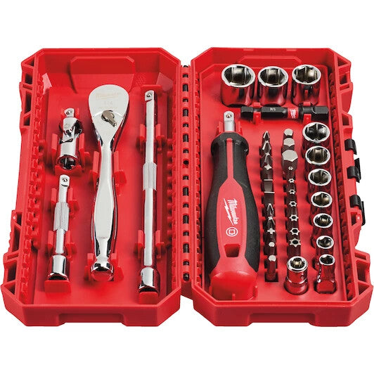 Milwaukee 38-delige Dopsleutelset 1/4" in Packout Ready Box