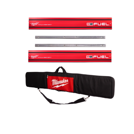 Milwaukee Geleiderail Set 2 X GR1400, Tas en Connector voor M18 FPS552