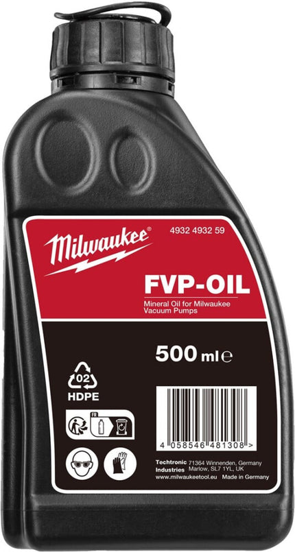 MILWAUKEE® VP-OIL1 VACUsMPOMP 500 ML OLIE