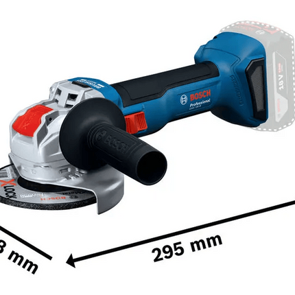 Bosch GWX 18V-8 Accu Haakse Slijpmachine in L-Boxx - 06019N9101
