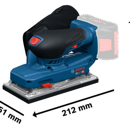 Bosch GSS18V-18 Accu Vlakschuurmachine - 06019R7001