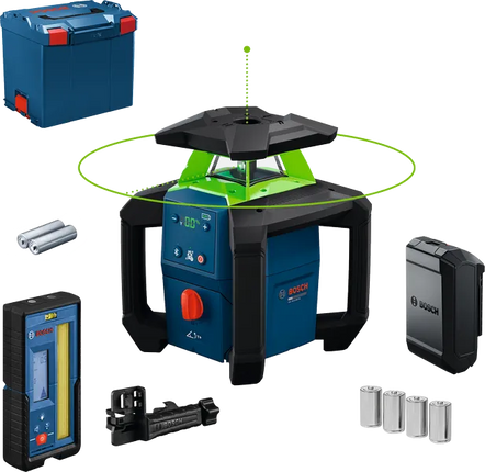 Bosch GRL 18V-4-34CVG Rotatielaser 2xAA in L-Boxx 374 - 0601061H01